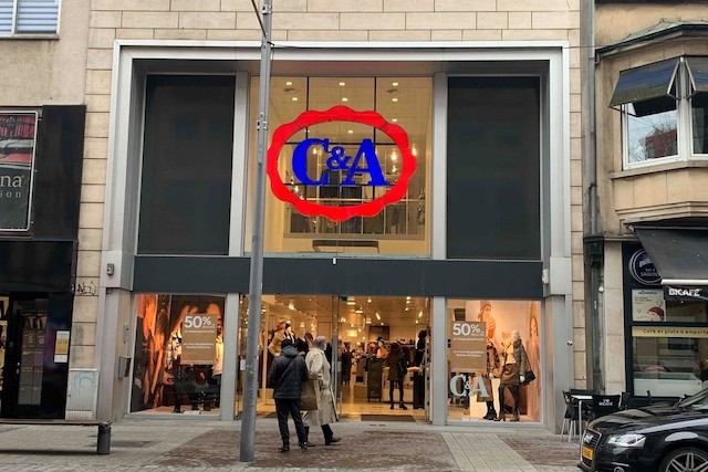 The two-storey store is the last C&A retail outlet in Luxembourg City Maison moderne/archives