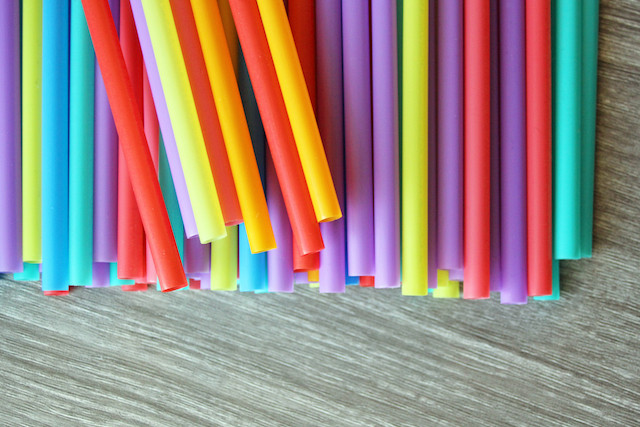 Single-use plastics include straws, stirrers and cutlery. Some restaurants are now banning plastic straws in their restaurants, replacing them with metal or bamboo straws. Shutterstock