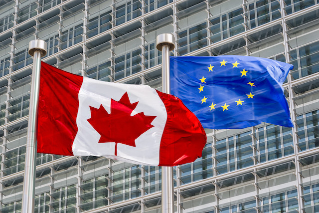 The Canada-EU Comprehensive Economic and Trade Agreement (CETA), has been approved by the European Parliament and provisionally entered into force in 2017. Shutterstock