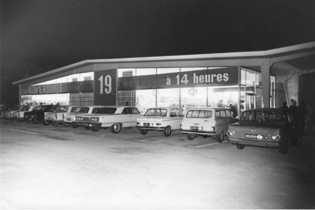 Archive photo from 1967 shows the first Cactus store in Bereldange Cactus group archives