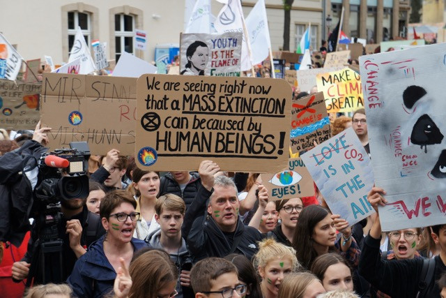 UP to 4,000 people participated in the march for action against climate change in Luxembourg City on Friday 27 September 2019 Delano