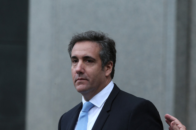 April 2018 archive photo shows Donald Trump's then personal attorney Michael Cohen, who Thursday pleaded guilty to lying to congressional investigations Shutterstock