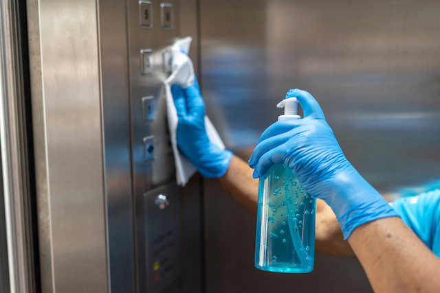 The demand in the cleaning sector is on the rise, with companies citing increasingly specific requests when it comes to disinfecting against covid-19 Shutterstock