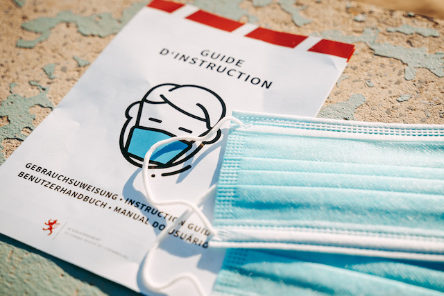 Cross-border workers in Luxembourg will soon be able to claim an allocation of 50 disposable masks Shutterstock