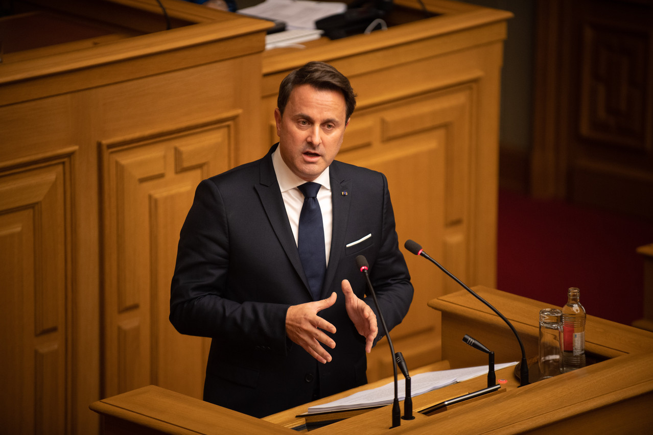 Xavier Bettel on Tuesday referred to a “crucial phase” for the future of Luxembourg in his state of the nation address. Nader Ghavami