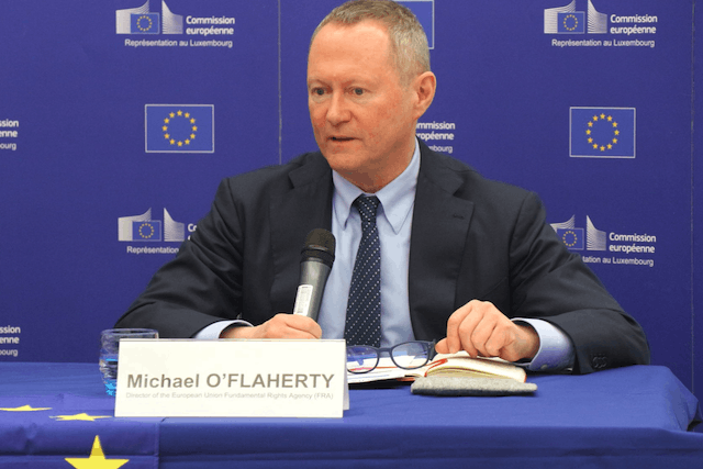 Michael O'Flaherty, director of the EU Agency for Fundamental Rights, was in Luxembourg on a two-day bilateral visit. Twitter/EU zu Lëtzebuerg