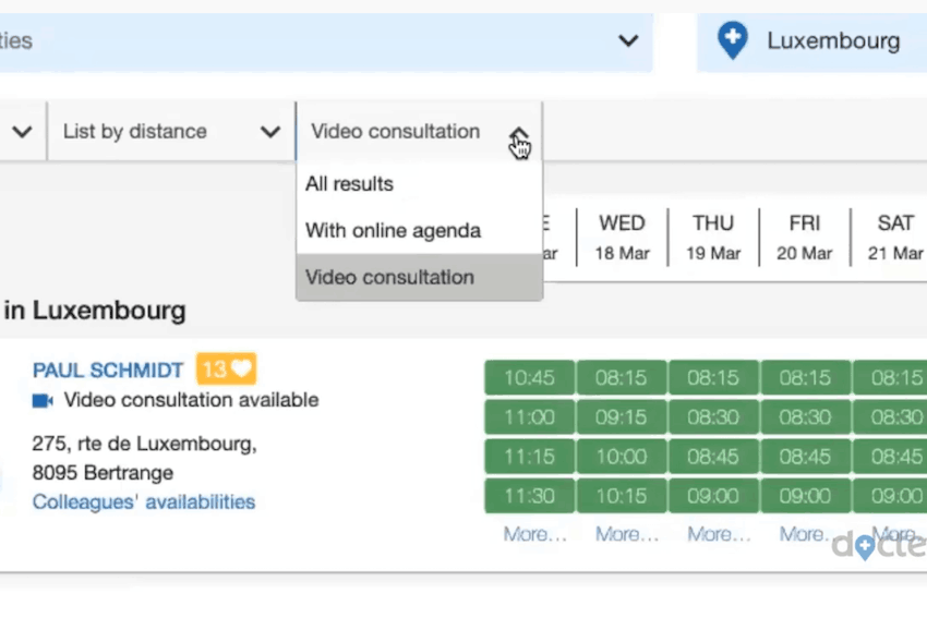Doctena begins booking doctor video consultations Delano News