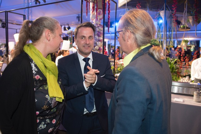 Prime minister Xavier Bettel with Carole Dieschbourg and Claude Turmes of Déi Gréng after the election results were announced on 14 October 2018. Bettel’s DP would gain 3 seats if an election were held this Sunday, while Déi Gréng would lose 1 seat, according to the latest TNS Ilres poll. Anthony Dehez