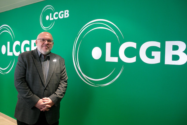 Patrick Dury, pictured, has been involved with the LCGB trade union since 1993 Matic Zorman