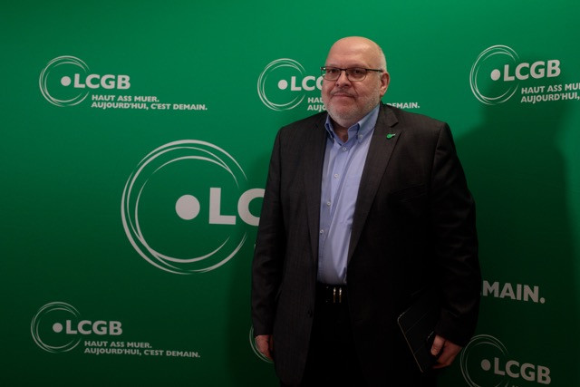 LCGB president Patrick Dury, pictured in March 2019, says manufacturing should return to the EU. Matic Zorman