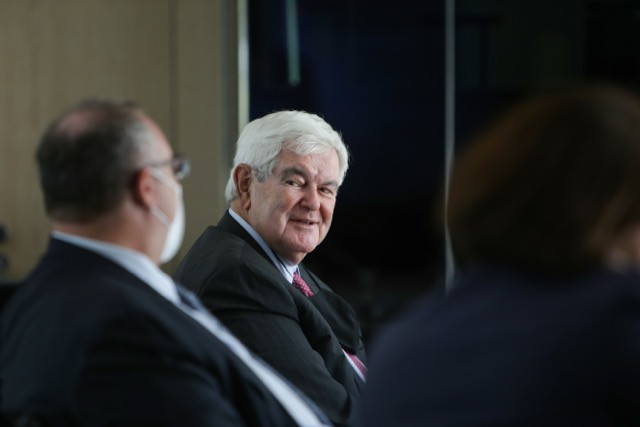 Former US speaker of the house and 2012 US presidential candidate Newt Gingrich spoke to Delano during an exclusive space chat held at SES in Betzdorf on 23 September Romain Gamba