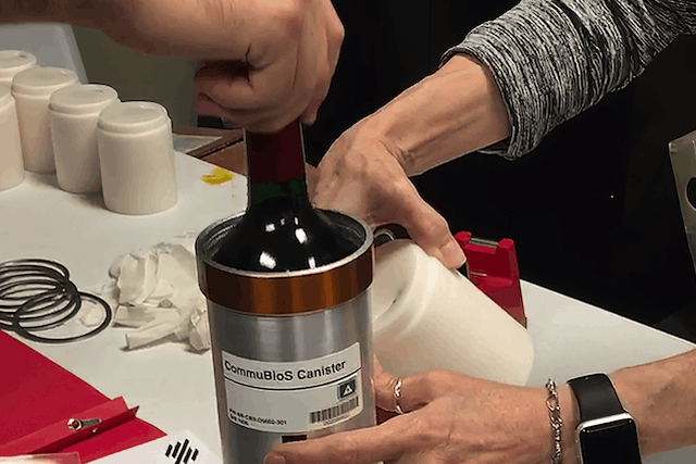 After 14 months on board the International Space Station, the 12 bottles of Château Petrus 2000 returned on 14 January 2021 Space Cargo Unlimited