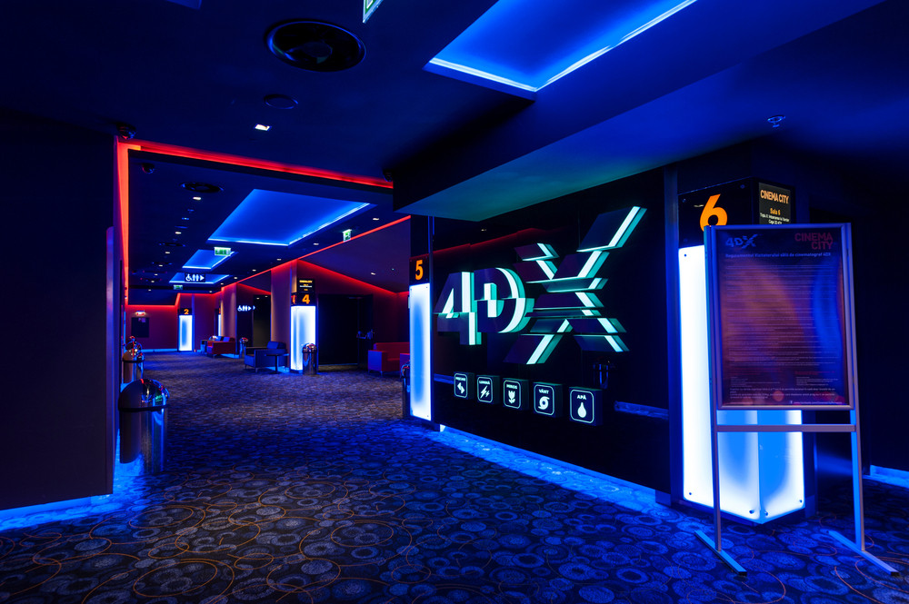 4DX screens are present in around 60 countries worldwide and provide an immersive experience for movie-goers. Shutterstock