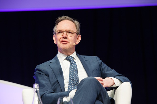 Steven Maijoor of the European Securities and Markets Authority speaks during the “European regulatory outlook” on-stage interview at the Alfi European Asset Management Conference, 6 March 2018 LaLa La Photo