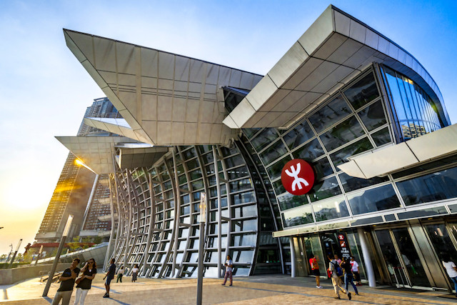 Main entrance of West Kowloon High Speed Rail Station in Hong Kong operated by MTR Shutterstock