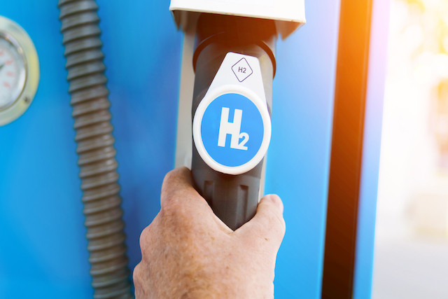 Hydrogen is inefficient because the energy must move from wire to gas to wire in order to power a car Shutterstock
