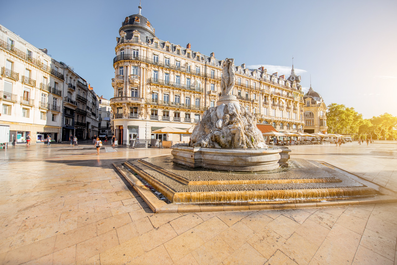 Montpellier city center Luxair Airlines