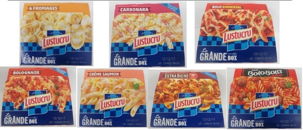 Lustucru lunch boxes were recalled in Auchan on Thursday 23 November. SIP