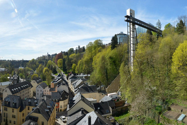 Photo shows homes in the Pfaffenthal district of Luxembourg City Charles Soubry/archives