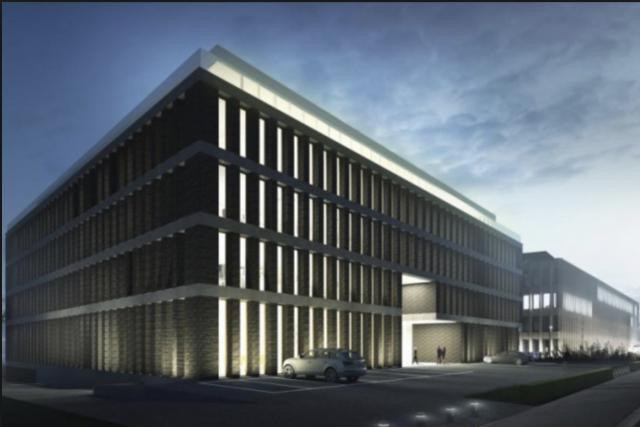 An artists' impression of the Moonlight building under construction on route d'Arlon, which Luxembourg has proposed as a new home for the EBA Jim Clemes architects