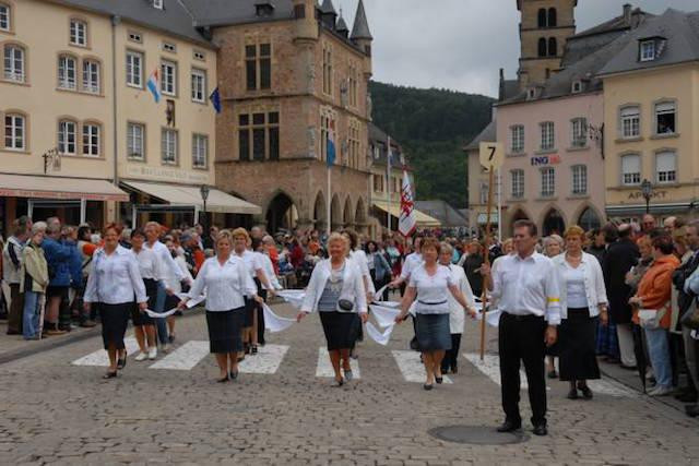 The Echternach hopping procession has been on the Unesco Representative List of the Intangible Cultural Heritage since 2010 Visit Luxembourg