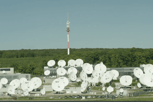 A view of the SES site in Luxembourg. The satellite operator partnered with the Luxembourg government for the GovSat-1 project. GovSat