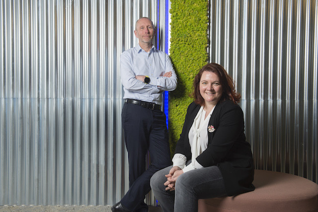 Thierry Smets and Gaëlle Haag, the two co-founders of Startalers Anthony Dehez/archives