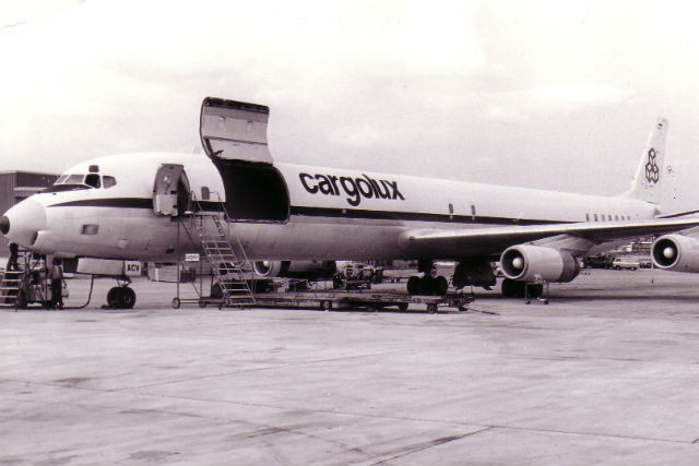 An early Cargolux aircraft Musée d'aviation Luxembourg