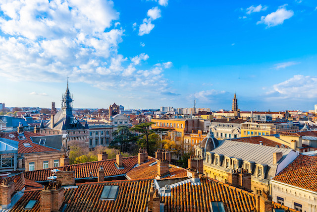 The rooftops of Toulouse, France Shutterstock