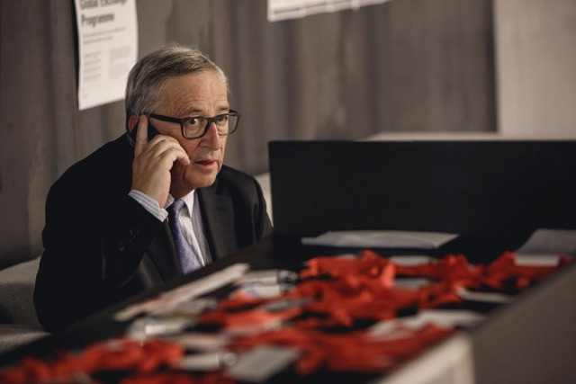 Jean-Claude Juncker, pictured here at the Shaping Europe conference at Luxembourg University in Esch in October 2017, is a key witness in the trial of former secret service officers. Jan Hanrion/Maison Moderne