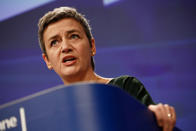 Commissioner in charge of competition policy Margrethe Vestager, pictured, announced the investigation into Huhtamäki's tax treatment in Luxembourg on Thursday Shutterstock