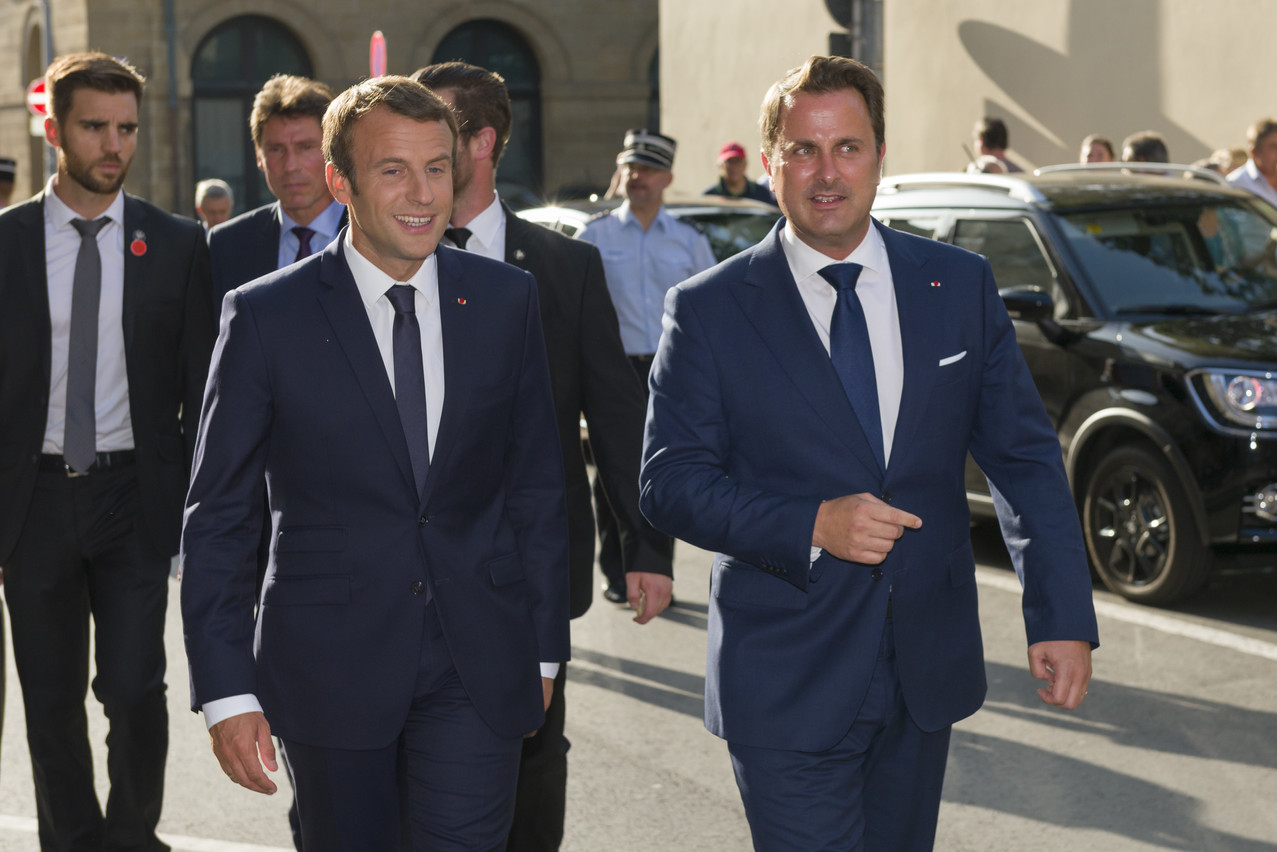 French president Macron visited Luxembourg on Tuesday 29 August and said he wants to relaunch the EU with a coalition of the willing. SIP