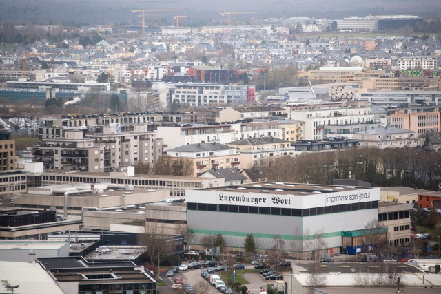 The Luxemburger Wort headquarters in Gasperich. (Photo : Anthony Dehez / archives)