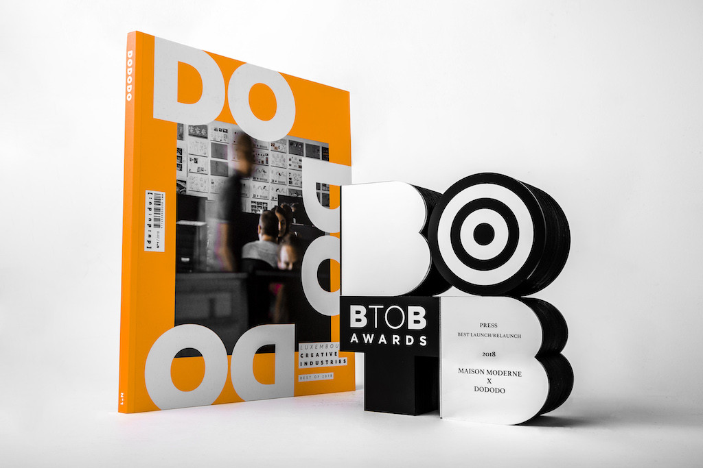 The “DODODO” guide to the grand duchy’s creative industries, produced for Luxinnovation, won one of two silvers for Maison Moderne at the 2018 BtoB Awards in Brussels. Maison Moderne
