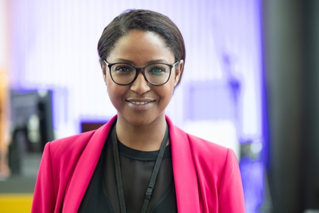 Monica Semedo photographed for the March edition of Delano inside the European Parliament in Brussels in February 2020. Uli Schillebeeckx