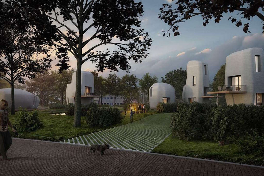 The Dutch firm behind the project reckons the use of 3D printers in the construction of homes would be “mainstream” within five years Houben/Van Mierlo architects / TU Eindhoven