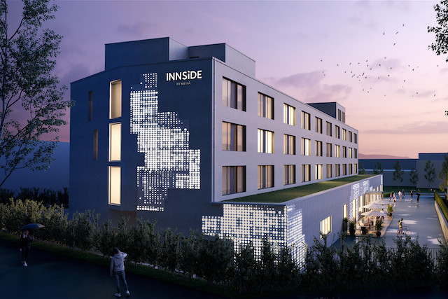 The "Innside by Meliá" collection of hotels is expected to expand with a new hotel at Cloche d'Or (illustration above) and another in Amsterdam. Miysis/Melia Innside