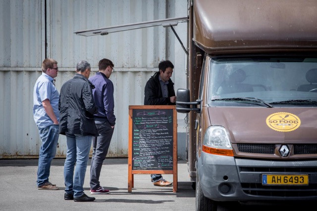 The So Food Truck is seen at the headquarters of Paul Wurth in the Gare district, 16 May 2018 Patricia Pitsch/Maison Moderne