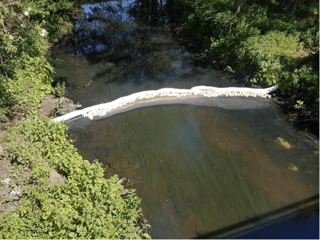 On Monday 29 May, oil was discovered in the river Alzette near Schifflange. ( Photo : SIP )