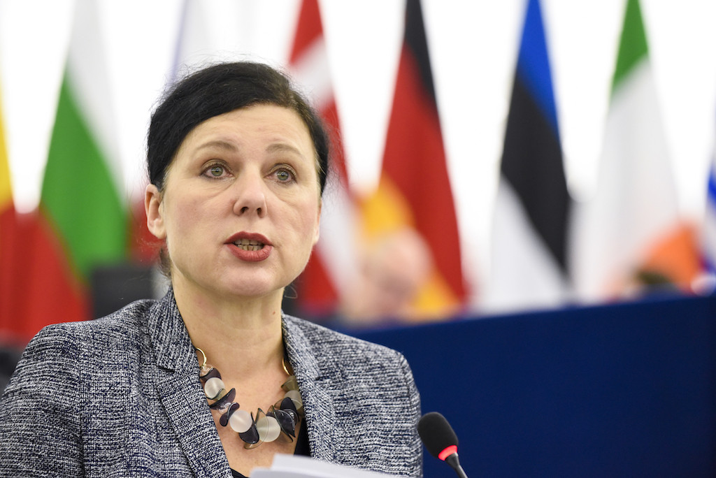 European justice commissioner Věra Jourová told the European parliament on Tuesday that the 2019 elections could not be treated as if they were business as usual. European Union 2018 - Source : EP