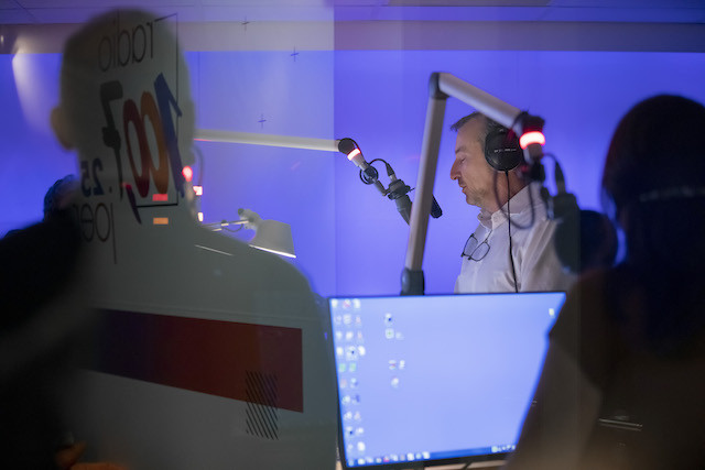 Radio presenter Jim Kent is pictured at the 100,7 studios in Kirchberg-Luxembourg Jan Hanrion/Maison Moderne