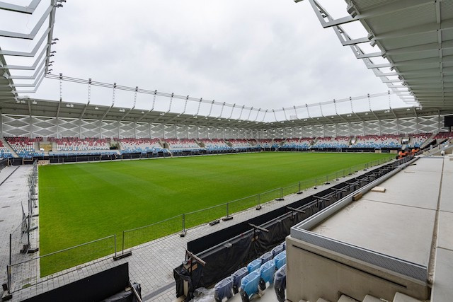 The new Stade de Luxembourg will have to wait to welcome its first visitors  Caroline Martin