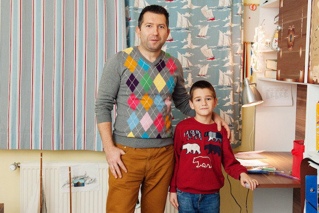 Writer Nayden Kostov with his son, Pavel. The father and son duo have produced a trivia book for kids LaLa La Photo