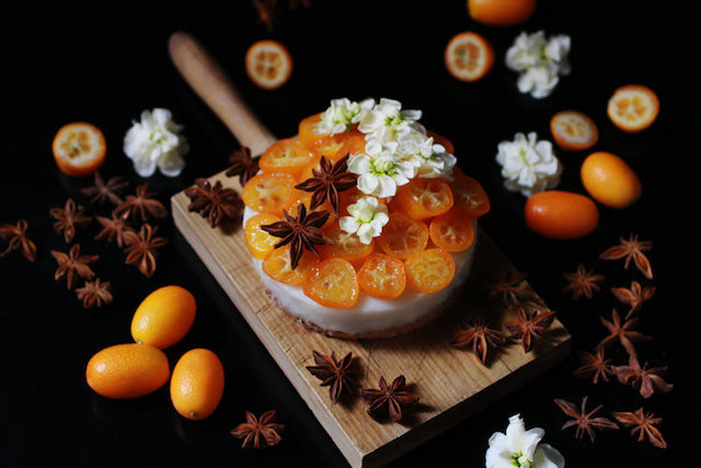 Star Anise and Cardamon infused kumquat cake duett is a spicy pairing devised by Terre Kitchen Terre Kitchen