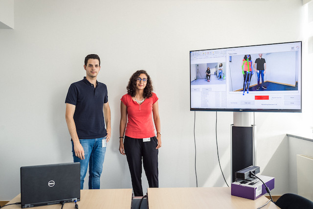 Renato Baptista and Enjie Ghorbel, pictured, are part of a team developing a rehabilitation app Mike Zenari