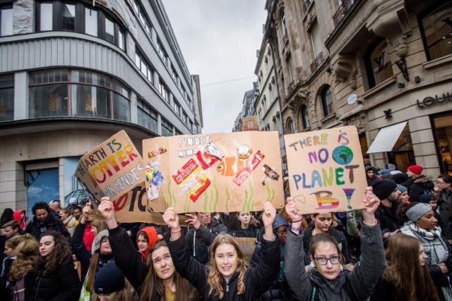 Over 10,000 students participated in the Youth for Climate Luxembourg march on 15 March 2019 Nader Ghavami