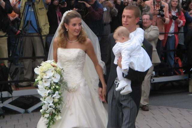 Tessy Antony and Prince Louis on their wedding day on 29 September, 2006 Delano/archives