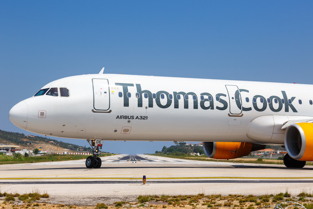 End of the line for Thomas Cook, the package holiday company, which announced compulsory liquidation measures on 20 September 2019 Shutterstock