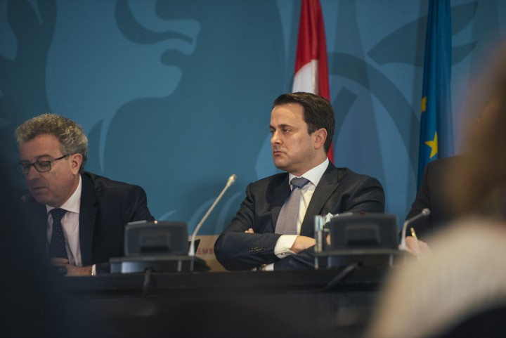 Prime minister Xavier Bettel speaks at a tax conference on 29 February 2016 Sven Becker