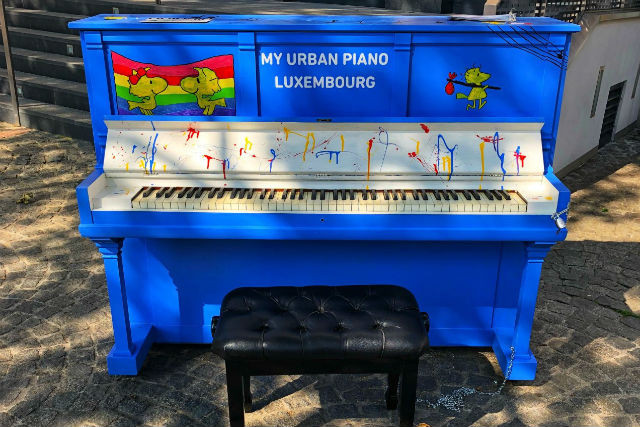 One of the 23 decorated urban pianos located in Luxembourg City VDL/Facebook